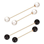 Set de imperdibles decorativos con perlas y estrás