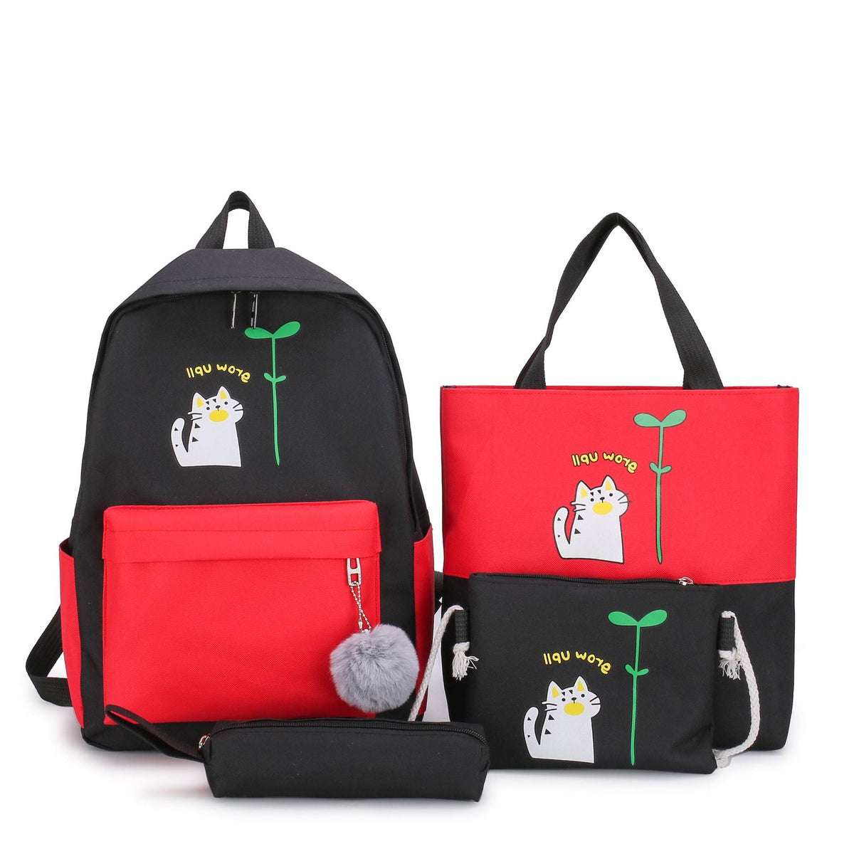 Set de mochila y bolsos 4 en 1