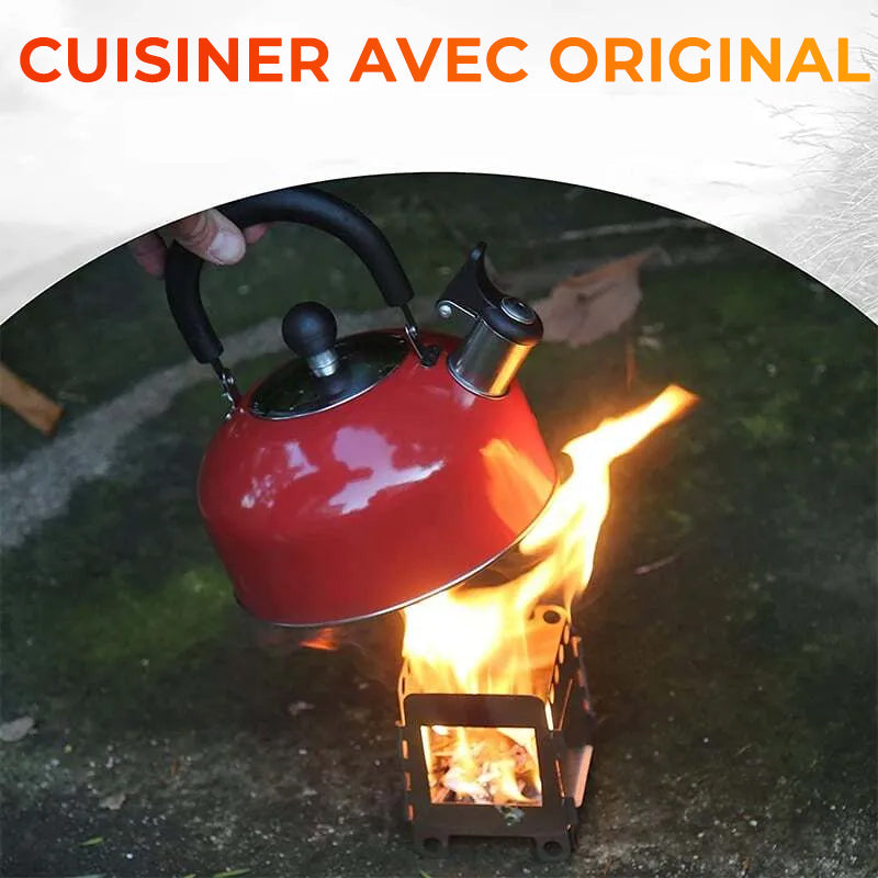 Set de parrilla portátil para camping y aventuras