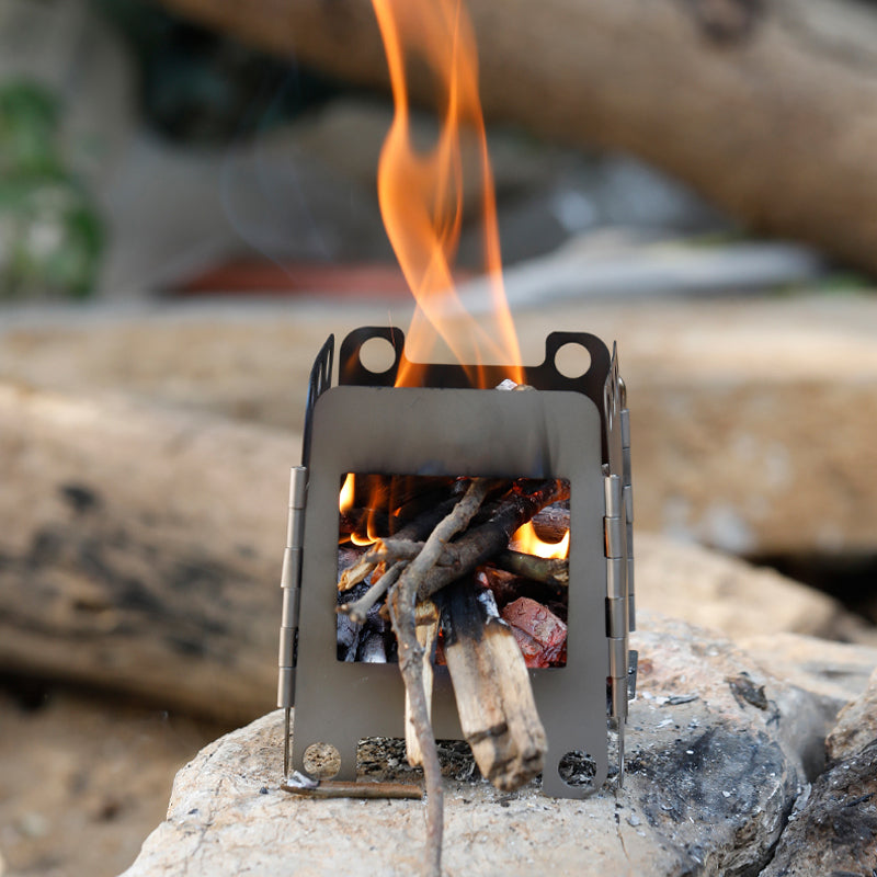 Set de parrilla portátil para camping y aventuras