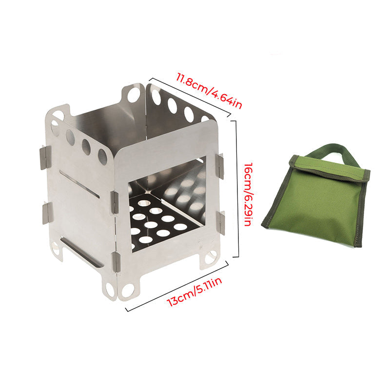 Set de parrilla portátil para camping y aventuras