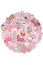 Set de pegatinas rosas