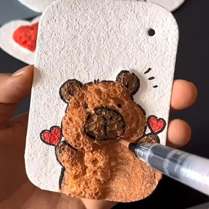 Set de pintura 3D con textura de espuma para obras vibrantes