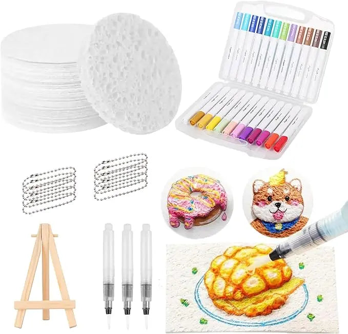 Set de pintura 3D con textura de espuma para obras vibrantes
