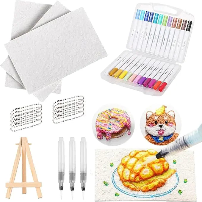 Set de pintura 3D con textura de espuma para obras vibrantes