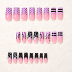 Set de uñas cuadradas artísticas