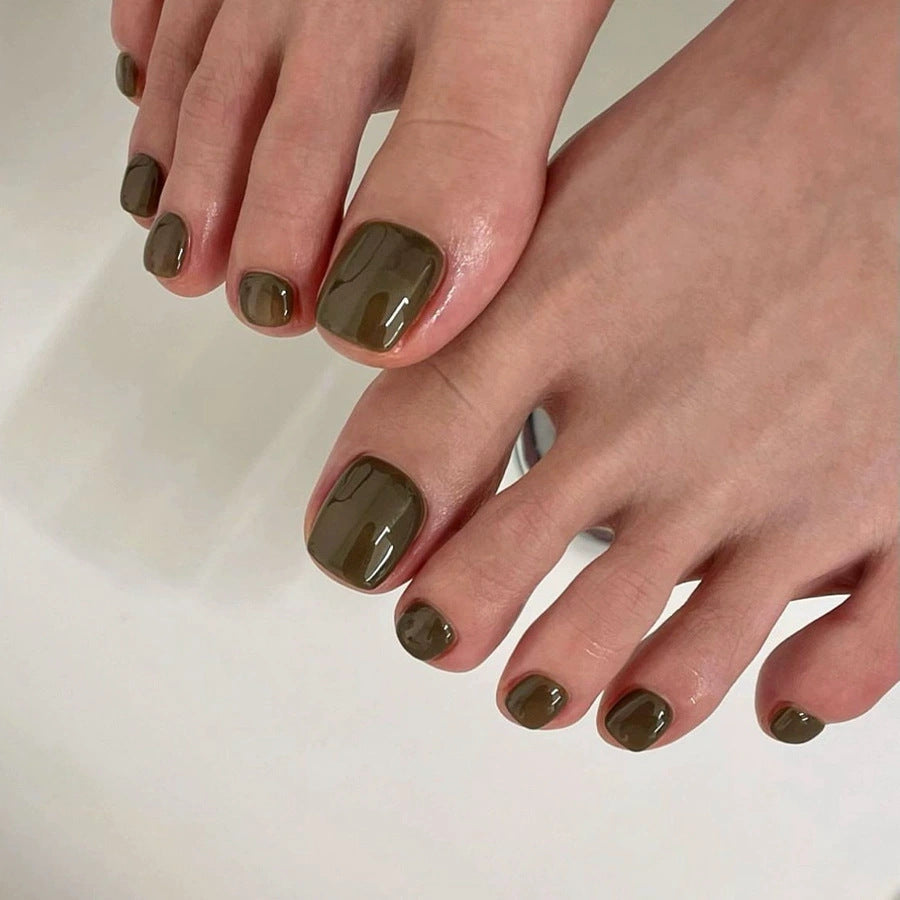 Set de uñas postizas con diseño holográfico brillante