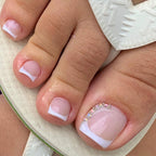 Set de uñas postizas con diseño holográfico brillante