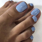 Set de uñas postizas con diseño holográfico brillante