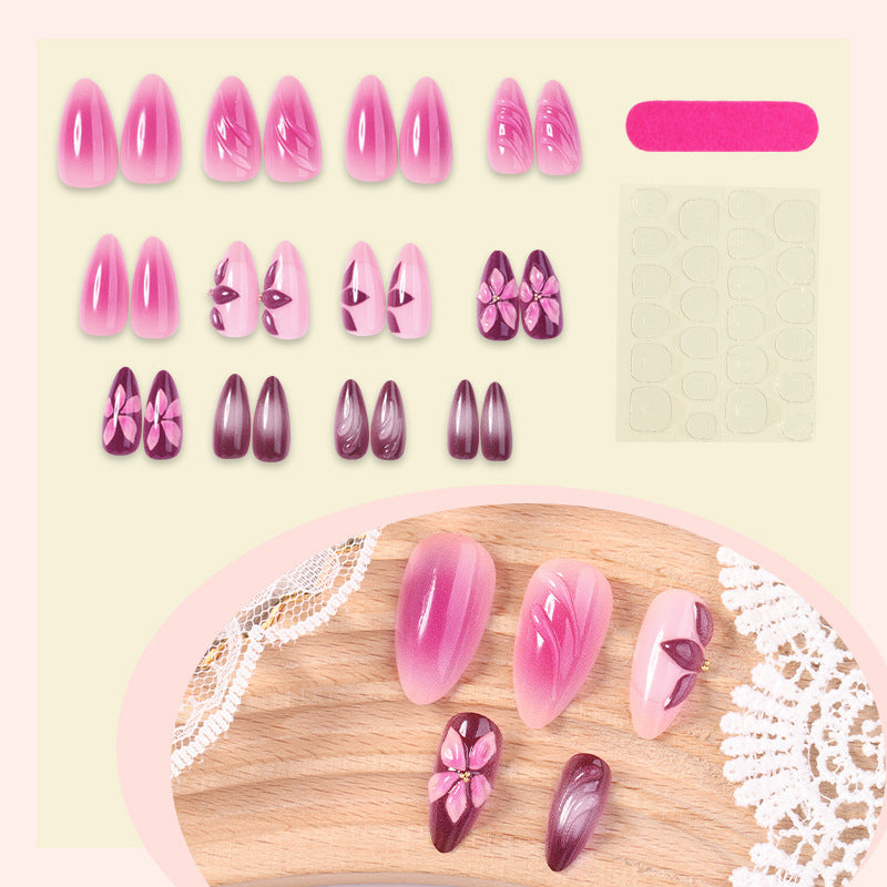Set de uñas postizas decoradas