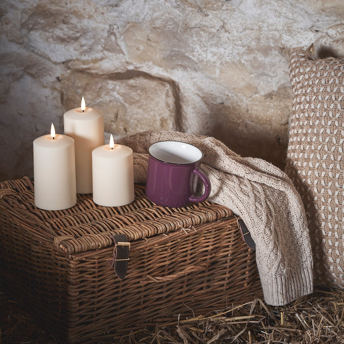 Set de velas LED impermeables para exterior
