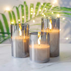 Set de velas LED LuxeLumen con mando a distancia
