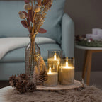 Set de velas LED LuxeLumen con mando a distancia