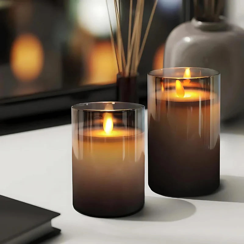 Set de velas LED LuxeLumen con mando a distancia