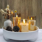Set de velas LED LuxeLumen con mando a distancia