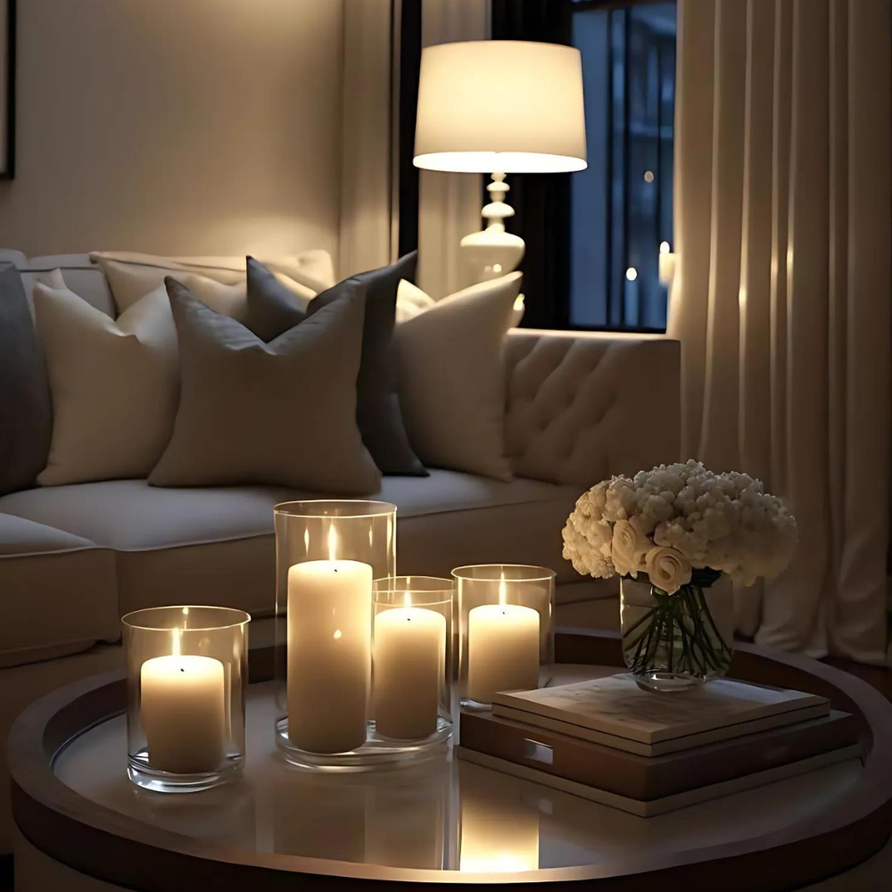 Set de velas LED LuxeLumen con mando a distancia