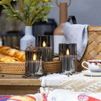 Set de velas LED LuxeLumen con mando a distancia