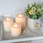 Set de velas LED LuxeLumen con mando a distancia