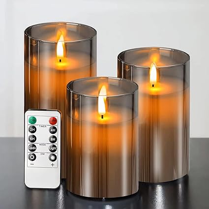 Set de velas LED LuxeLumen con mando a distancia
