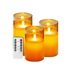 Set de velas LED LuxeLumen con mando a distancia