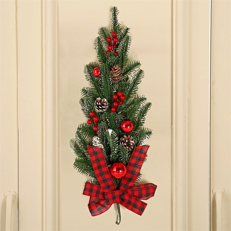 Set de decoración navideña de 3 piezas – Guirnalda, corona y colgante de pared