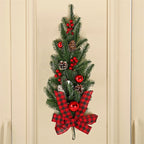 Set de decoración navideña de 3 piezas – Guirnalda, corona y colgante de pared
