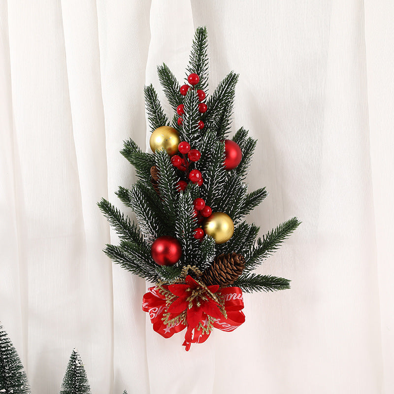 Set de decoración navideña de 3 piezas – Guirnalda, corona y colgante de pared