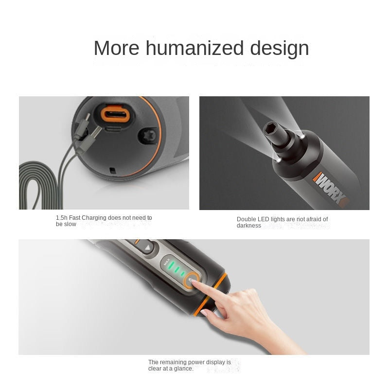 Set de destornillador eléctrico mini para bricolaje y reparaciones