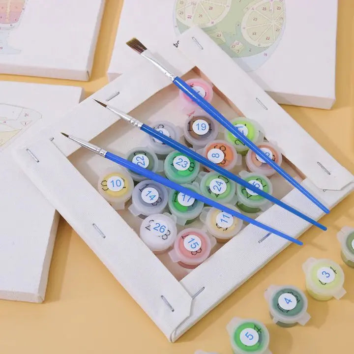 Set mini pintura por números – 6 diseños de cócteles para relajarte creando