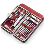 Set Profesional de Manicura y Pedicura LuxeTools de Acero Inoxidable – 19 Piezas