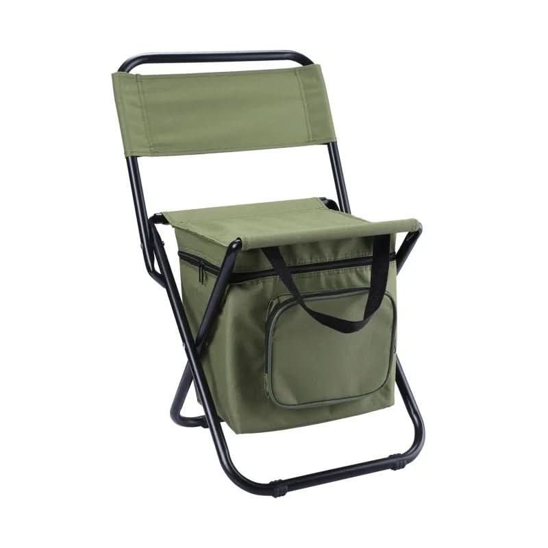 Silla plegable con respaldo y nevera integrada