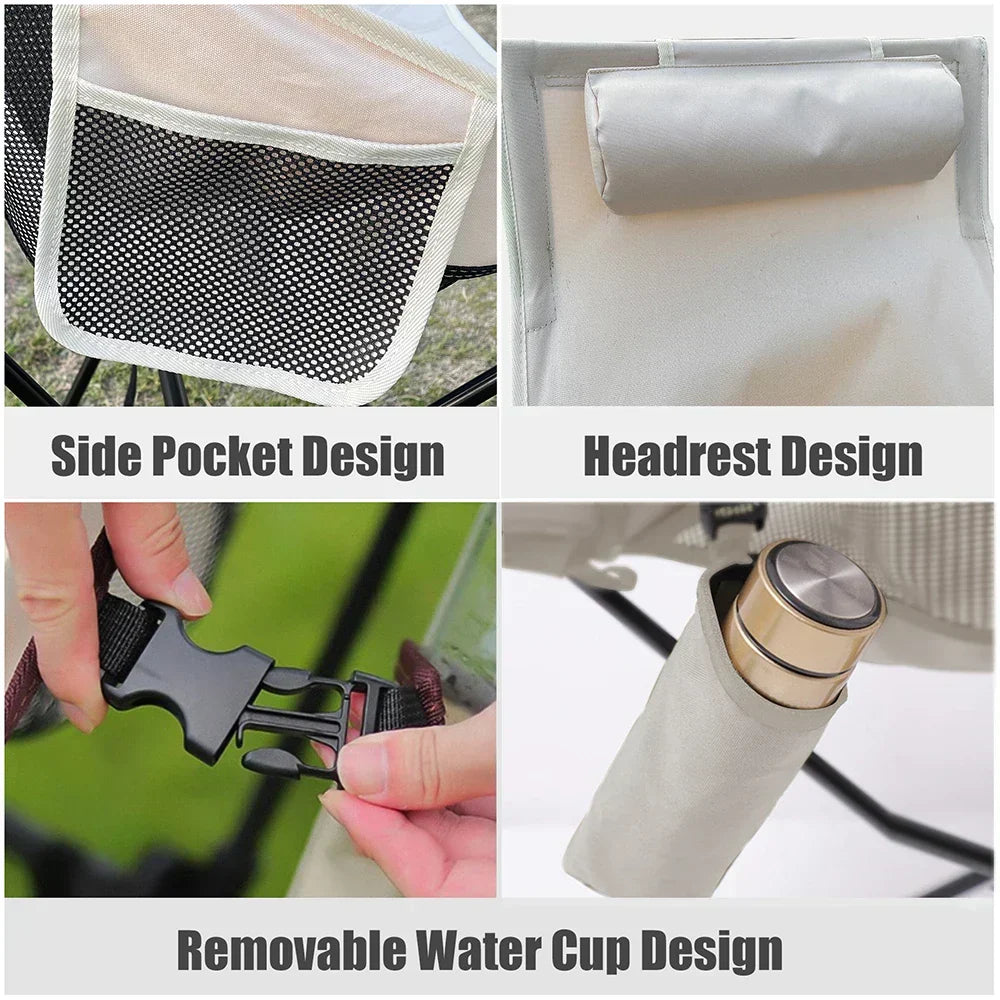 Silla plegable Trekalux ultraligera para camping y exterior