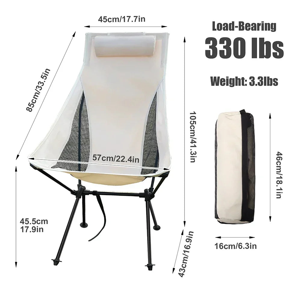 Silla plegable Trekalux ultraligera para camping y exterior