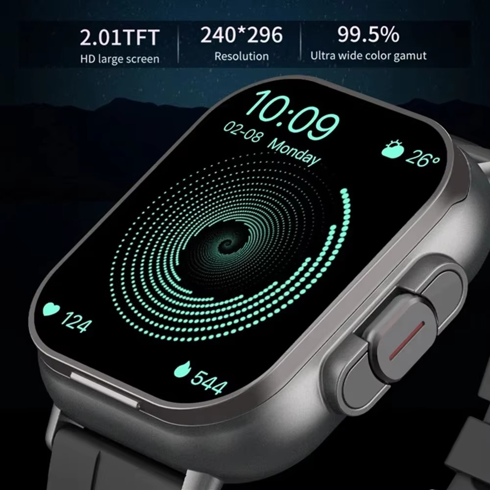 Smartwatch 2" con auriculares Bluetooth integrados y monitor de actividad