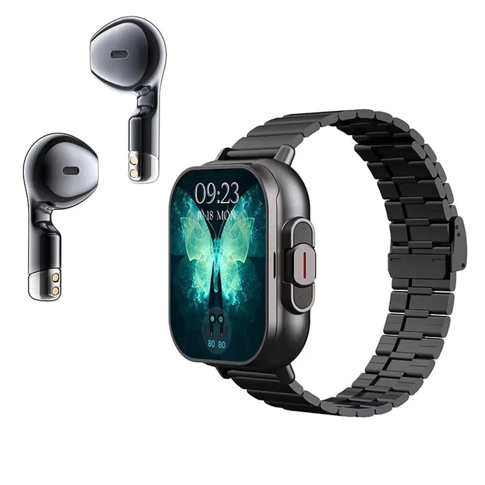 Smartwatch 2" con auriculares Bluetooth integrados y monitor de actividad