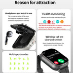 Smartwatch 2 en 1 con auriculares inalámbricos integrados