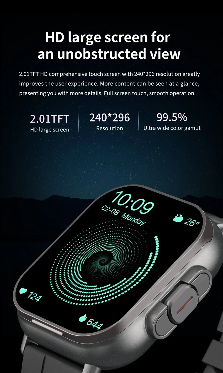 Smartwatch 2 en 1 con auriculares inalámbricos integrados