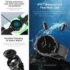 Smartwatch 2 en 1 con auriculares integrados (iPhone y Android)