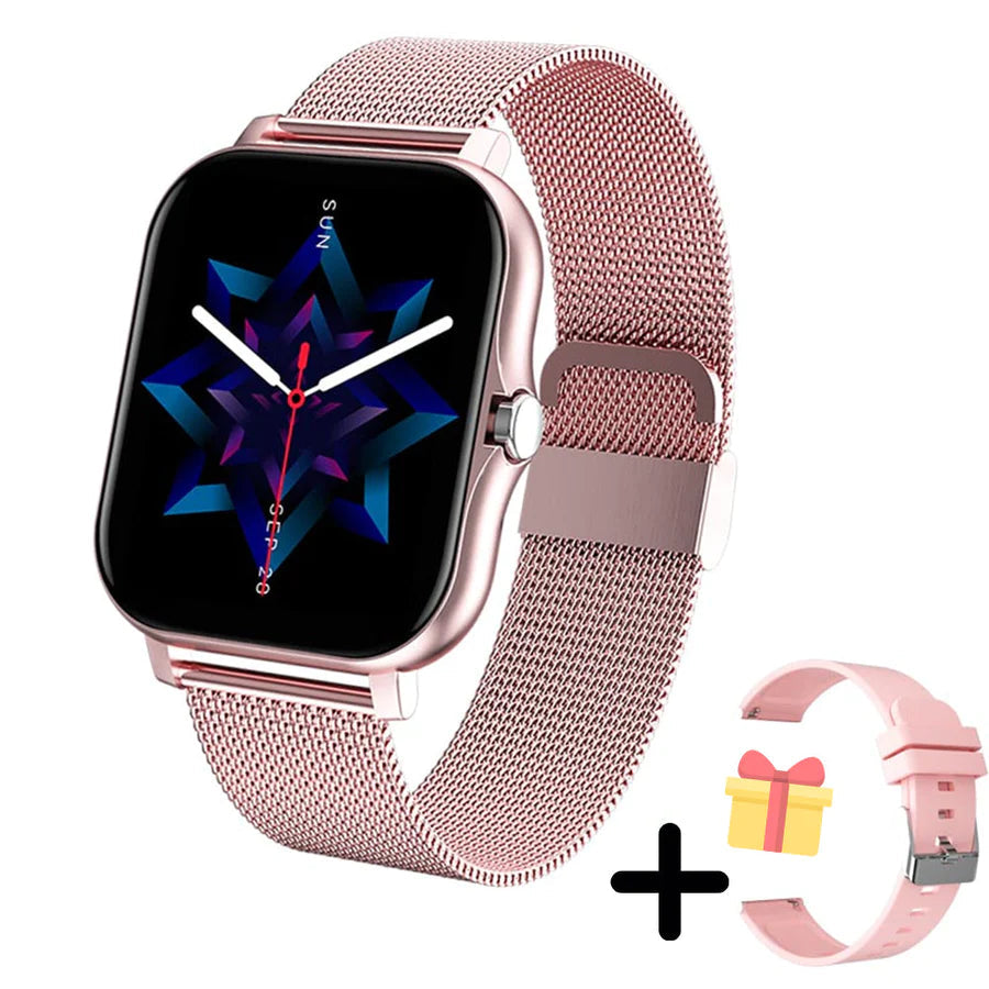 Smartwatch digital multifunción dorado