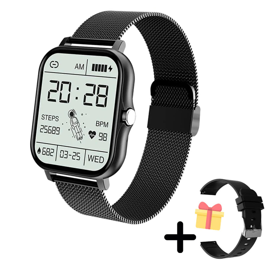 Smartwatch digital multifunción dorado