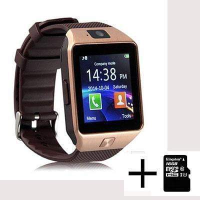Smartwatch DZ09 con cámara y ranura SIM