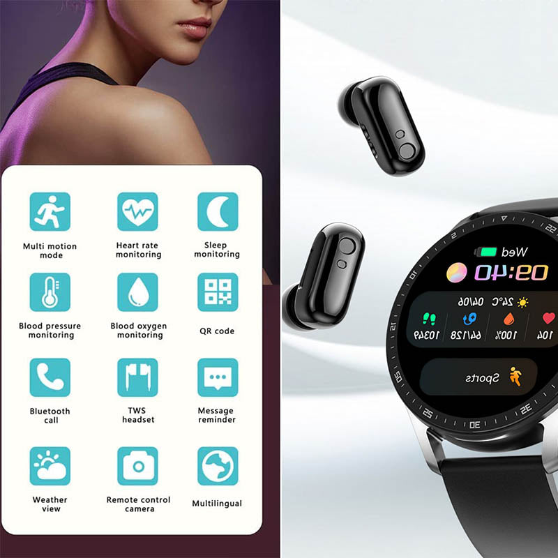 Smartwatch SmartLink con auriculares inalámbricos integrados
