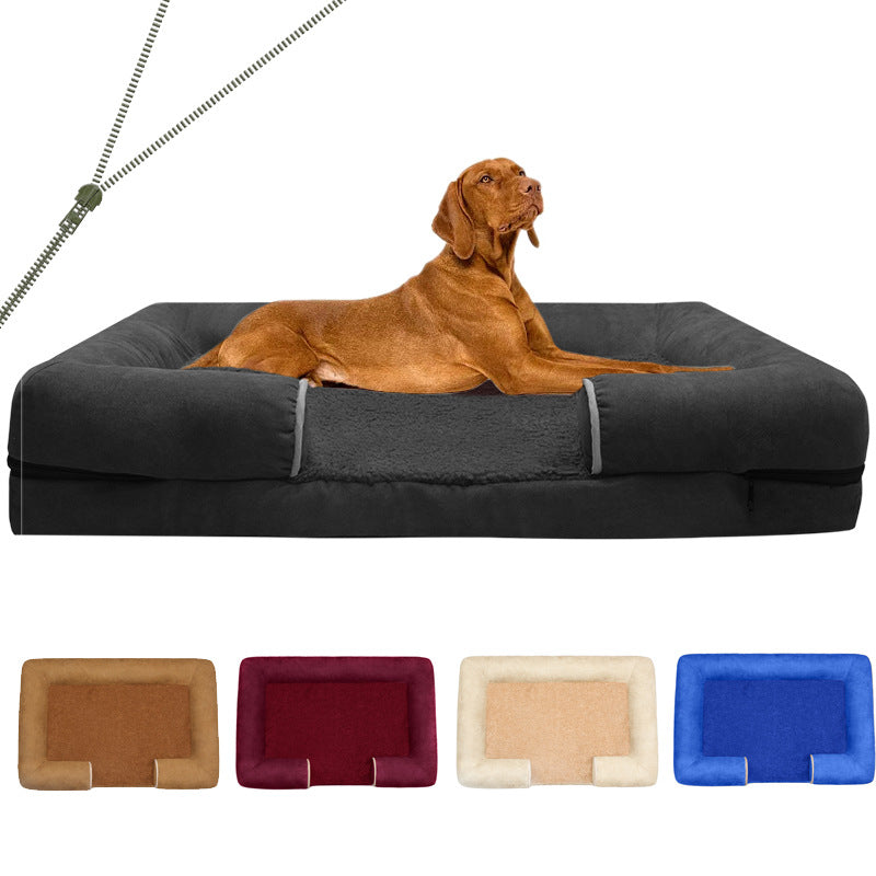 Sofá cama ortopédico de lujo para perros