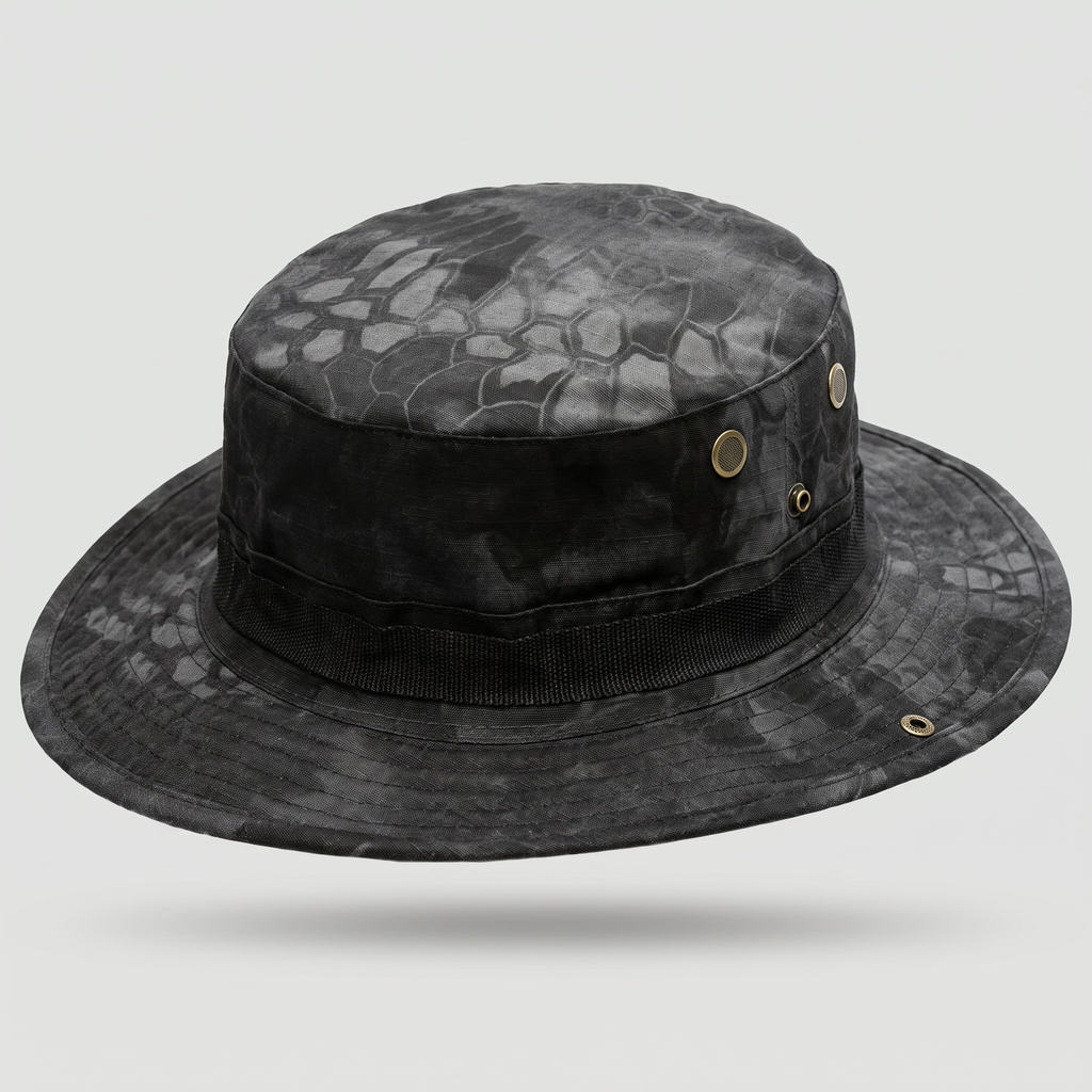 Sombrero Boonie para Hombre - Sombrero de Sol de Ala Ancha Plegable - Sombrero de Pesca