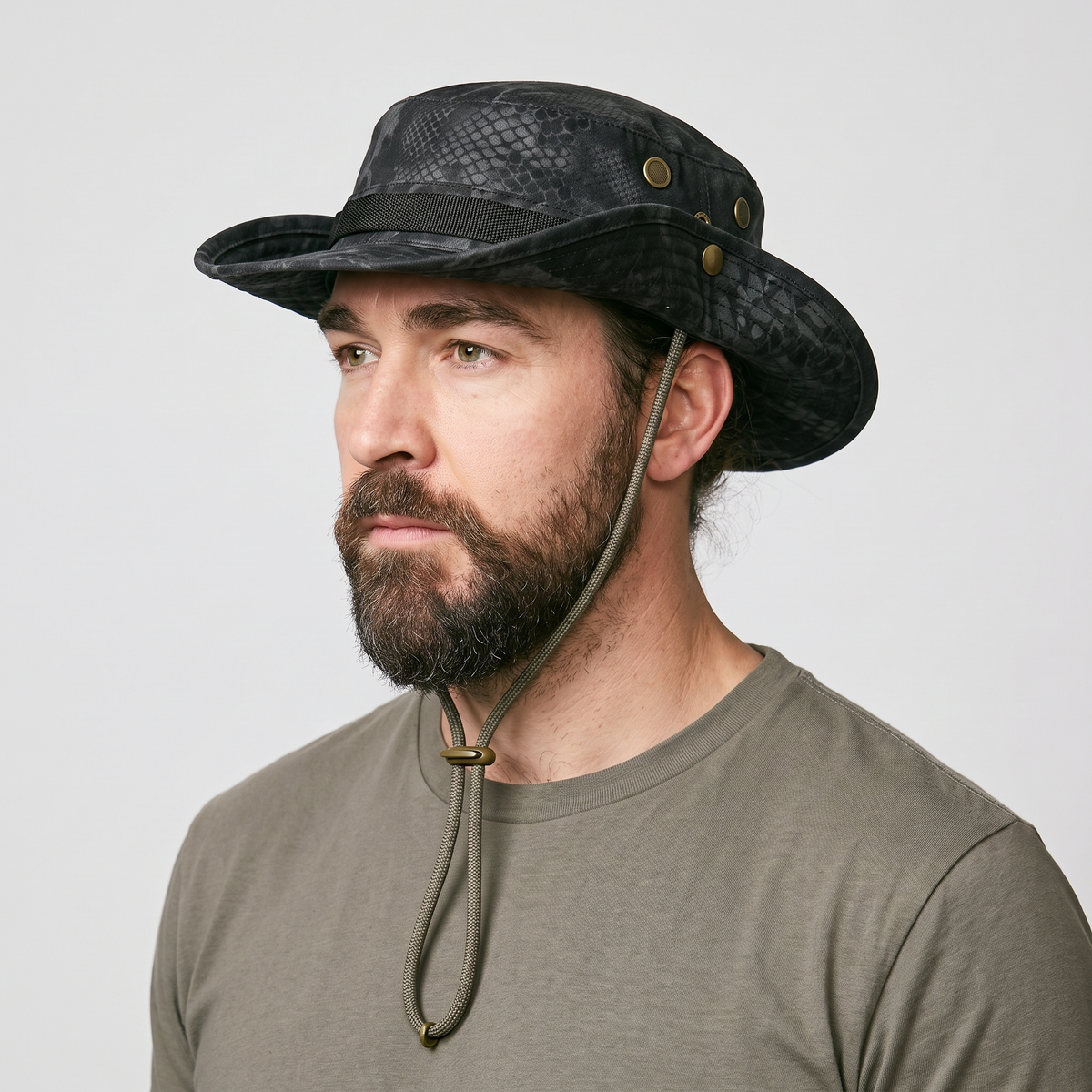 Sombrero Boonie para Hombre - Sombrero de Sol de Ala Ancha Plegable - Sombrero de Pesca
