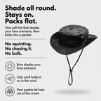Sombrero Boonie para Hombre - Sombrero de Sol de Ala Ancha Plegable - Sombrero de Pesca