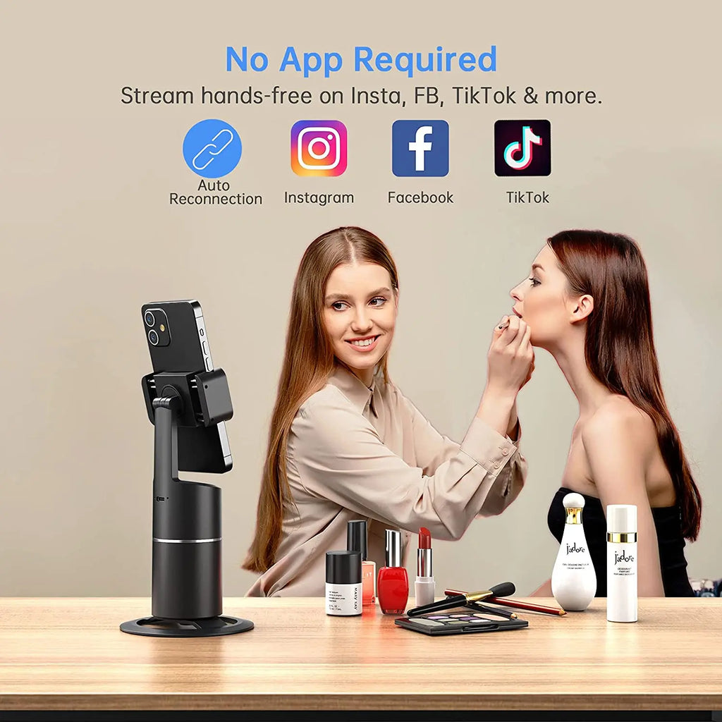 Soporte automático para móvil con reconocimiento facial