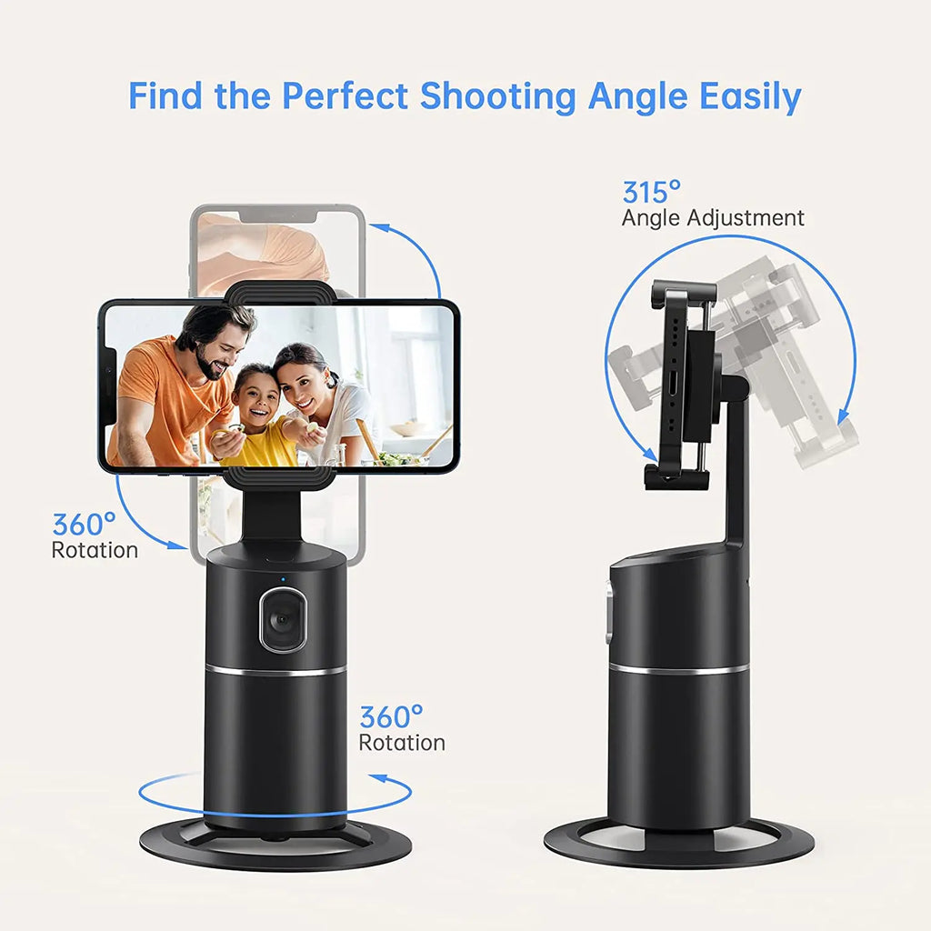 Soporte automático para móvil con reconocimiento facial