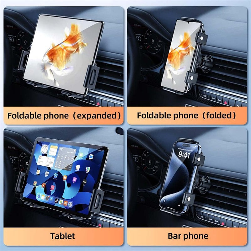Soporte de coche con carga inalámbrica de doble bobina
