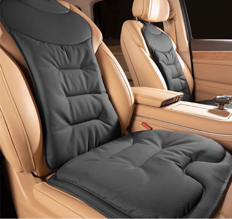 Soporte lumbar para asiento de coche con cojín ergonómico, respaldo con funda transpirable y lavable, 4 colores
